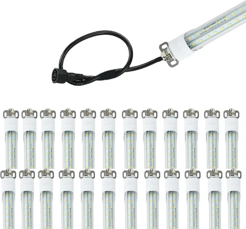 Miniatura 9 de Tubo de luz LED T8 de 4 pies para refrigerador, 18 W, 2520 lm, luz diurna blanca de 5000 K, luz diurna no regulable, luces LED para refrigerador o 1