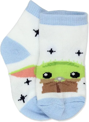 Miniatura 6 de Disney Star Wars Mandalorian Baby Yoda - Calcetines infantiles (6 unidades)