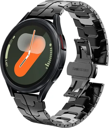 WINGLE Bandas de metal para Samsung Galaxy Watch 7 6 5 4 Band Watch 6 Classic/5 Pro/4 Classic/FE Band Men 1.850 in 1.693 in 1.811 in 1.654 in 1.772
