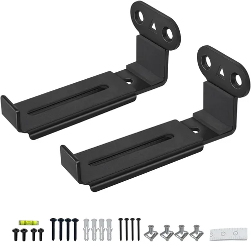 Soporte de Pared para Barra de Sonido, Soportes de Barra de Sonido Totalmente de Metal Debajo del TV para Sonos, Samsung, Bose, Vizio, LG, Sony, JBL