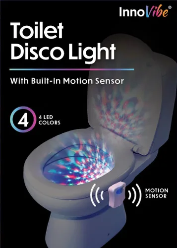 Miniatura 7 de Luz de discoteca para inodoro, luz de baño con sensor de movimiento, luces LED de baño, accesorios de baño divertidos, luces de inodoro dentro