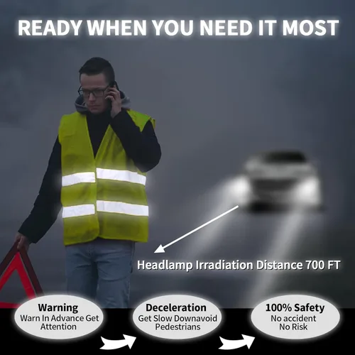 Miniatura 4 de Chaleco de seguridad, chaleco reflectante de alta visibilidad para hombres, trabajo, ciclismo, corredor, topógrafo, voluntario, carretera