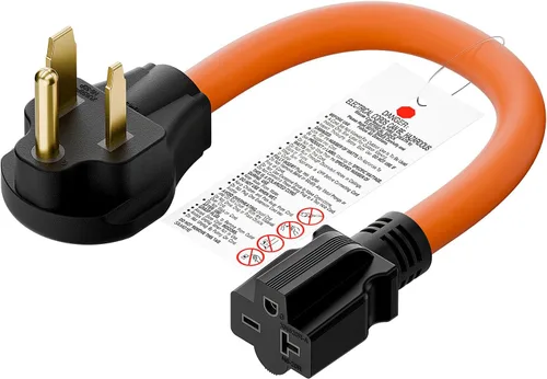 Cable adaptador de corriente para soldador de 1.5 pies Nema 6-50P a 6-15R/6-20R, adaptador de hoja T 6-50P de 50 amperios a 6-20R 20A, 6-50 a 6-20R