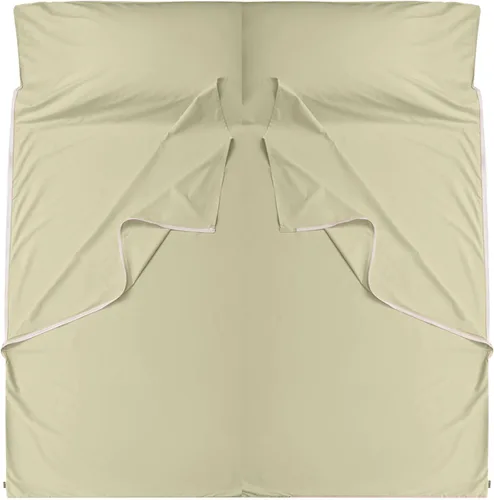 Miniatura 16 de Forro de saco de dormir 100% algodón con cremallera, sábana de viaje para adultos, para hoteles, camping, excursionistas, colchón, caravana, sofá