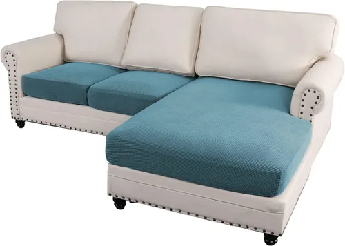 Miniatura 63 de ADPON Fundas de sofá modular, funda de cojín para sofá o sillón en forma de L, funda separada para sofá seccional izquierdo o derecho (1 diván, gris)