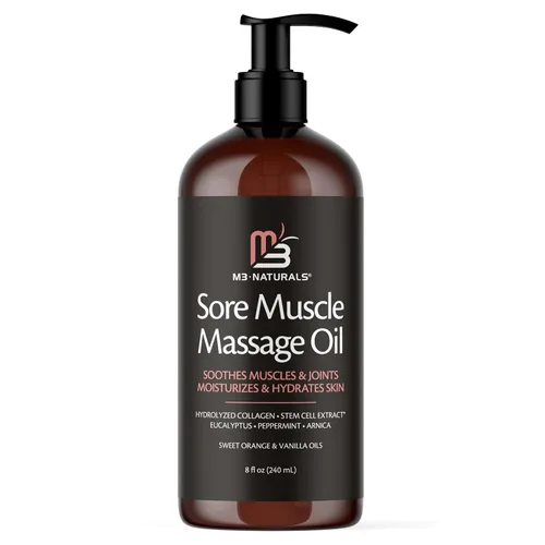 Aceite de masaje para dolores musculares de árnica con colágeno, células madre y mentol, terapia anticelulitis para todo el cuerpo, tratamiento