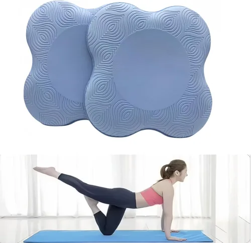 Rodilleras de yoga (juego de 2) – Accesorios y accesorios de yoga masculinos y femeninos para fitness, viajes, meditación, arrodillarse, equilibrio,