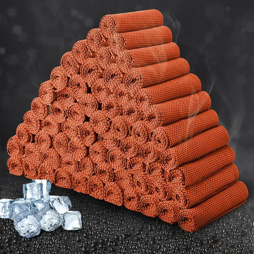 Miniatura 15 de Honoson Toalla de enfriamiento a granel – Toallas frescas para cuello y cara, microfibra transpirable y deportiva para gimnasio, yoga, viajes, Azul