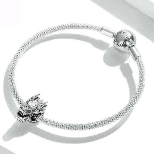 Miniatura 5 de Dijes de animales de la suerte para pulseras, abalorios de plata de ley 925 original 100% para pulseras