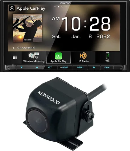 KENWOOD DMX958XR EXCELON Referencia 6.8" Full HD Pantalla táctil Capacitiva Receptor estéreo para coche | Cámara de respaldo Plus Kenwood CMOS-230