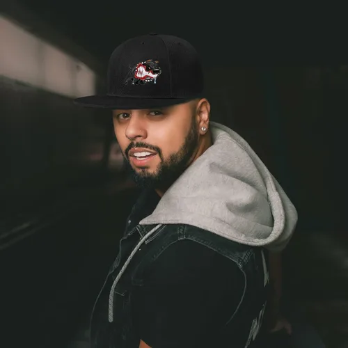 Miniatura 3 de Gorra de béisbol negra con visera plana para papá, gorra de camionero, regalo para adolescentes, sombrero de ala plana Pitbull