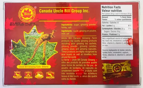 Miniatura 3 de Caramelos de ginseng de Canadá - 2 cajas de 6 onzas