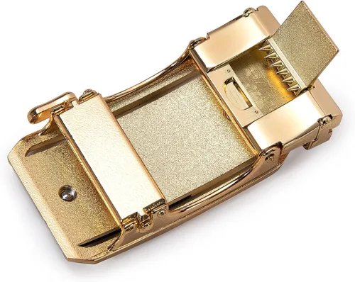 Miniatura 6 de Dubulle Cinturón de trinquete para hombre diseño de moda casual hebilla automática correa de cinturón de golf fácil de usar cortable