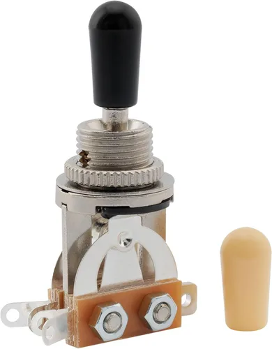 Miniatura 13 de Musiclily Basic Metric - Interruptor de palanca de guitarra recta corta de 3 vías para guitarra eléctrica estilo LP, parte superior negra con punta