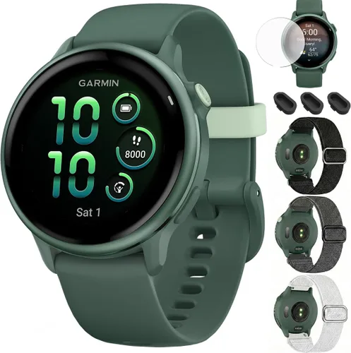 Miniatura 13 de Garmin 010-02985-01 VIVOACTIVE 6 Health and Fitness GPS Smartwatch Hueso con Banda de Silicona Paquete con Paquete de Protección Mejorada CPS de 2