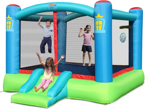 Action Air Casa de la rebote, gorila inflable al aire libre con soplador, gran área de salto castillo animoso para niños