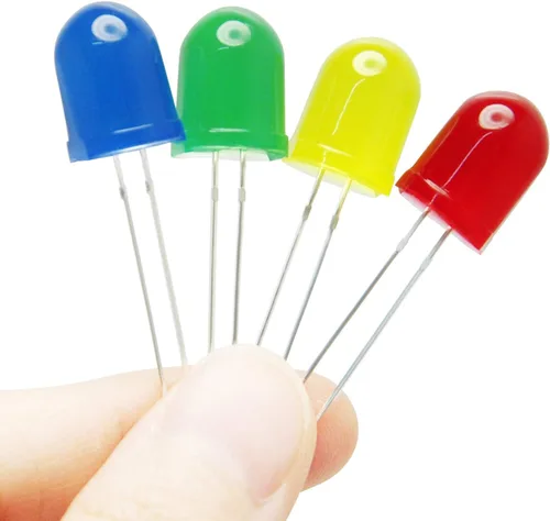 Gikfun Lámpara de luz LED de diodos emisores de 0.394 in difusa F10 redonda LED para Arduino, ESP32, Raspberry Pi, DIY Electrónica (paquete de 20