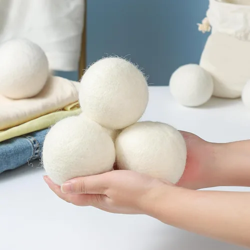 Miniatura 2 de Bolas de lana para secadora XL, paquete de 6, bolas de secado reutilizables para ropa sucia que reducen las arrugas de la ropa, secan la ropa más