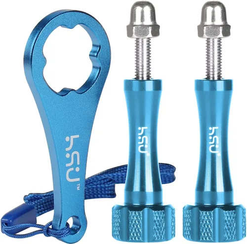 Miniatura 9 de HSU Juego de tornillos de mariposa de aleación de aluminio (extensión) + llave para GoPro Hero 13, 12, 11, 10, 9, 8, 7, 6, 5, 4, compatible con Negro