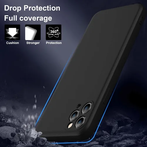 Miniatura 2 de Funda para Samsung Galaxy S22 Ultra, funda delgada de silicona líquida, a prueba de golpes, funda delgada para Samsung Galaxy S22 Ultra, funda Negro