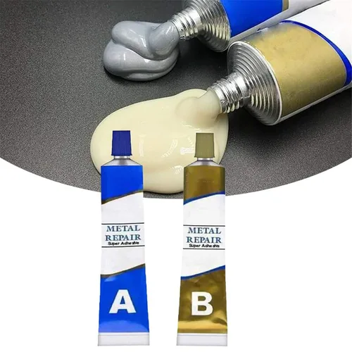 Kingweld - Gel de reparación de metales, pasta permanente de reparación de metales, pegamento mágico de soldadura para metal, resistencia al calor