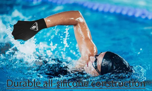 Miniatura 3 de Water Gear Guantes de silicona Force - Guantes Aqua Fitness - Ideal para entrenamientos y buceo - Diseñado con agarre mejorado