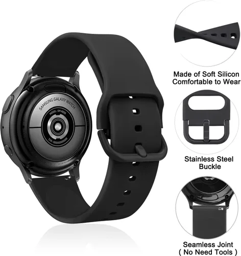 Miniatura 5 de AK para Samsung Galaxy Watch 5 Banda 40mm 44mm/Galaxy Watch 5 Pro Bandas 45mm, Correa Deportiva Suave de 20mm para Galaxy Watch 5