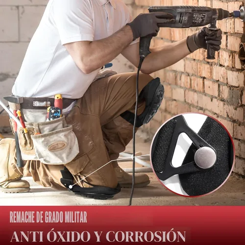 Miniatura 5 de Rodilleras profesionales para trabajo y construcción con acolchado de espuma de alta resistencia, almohadilla de gel, rodilleras para hombres