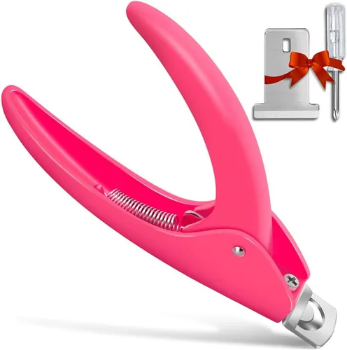 Belleboost Cortador de Puntas de Uñas Cortador de Bordes Ajustable de Acero Inoxidable para Uñas Postizas Artificiales Acrílicas Falsas Recortador