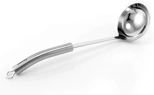 Miniatura 3 de Chantal Utensilios para cucharón de sopa, 4 onzas, acero inoxidable pulido