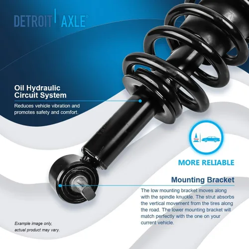 Miniatura 6 de Detroit Axle - 2 puntales delanteros para Chevrolet Silverado 1500 GMC Sierra 1500 2007-2013 [Exc. suspensión electrónica] Puntales completos