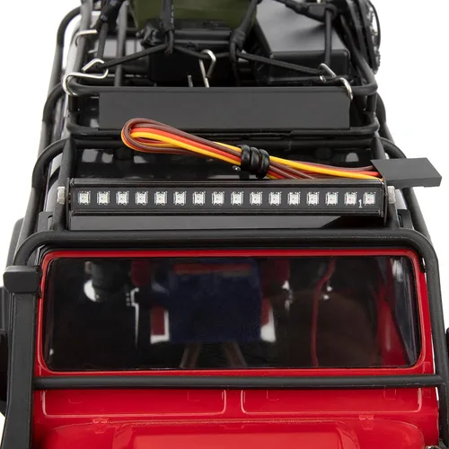 Miniatura 7 de MEUS RACING TRX4M Barra de luz de techo con 16 cuentas, 8 modos de luz para TRX4M Defender Bronco K10 F150 1/18 RC Crawler piezas de actualización