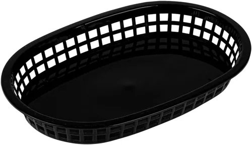 Miniatura 2 de Restaurantware Cestas de comida rápida de 10.5 x 7.3 x 1.5 pulgadas, 10 cestas ovaladas para delicatessen, aptas para microondas, lavavajillas