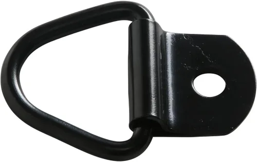 Miniatura 3 de DC Cargo - Anclajes de amarre de anillo en V Paquete de 4 Anillos en D de acero atornillados de 2 pulgadas de diámetro para carga en camiones