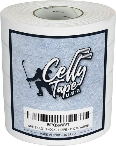 Miniatura 2 de Paquete de 4 cintas de hockey – Cinta de tela resistente y multiusos para deportes, hockey sobre hielo y patinaje, cinta de bate de béisbol, Cinta