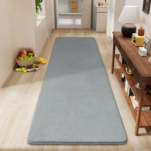 Miniatura 69 de Amearea Alfombras Modernas de Área para Dormitorio Sala de Estar, 4x6 Pies Gris Alfombra de Espuma Viscoelástica Engrosada, Alfombras Mullidas