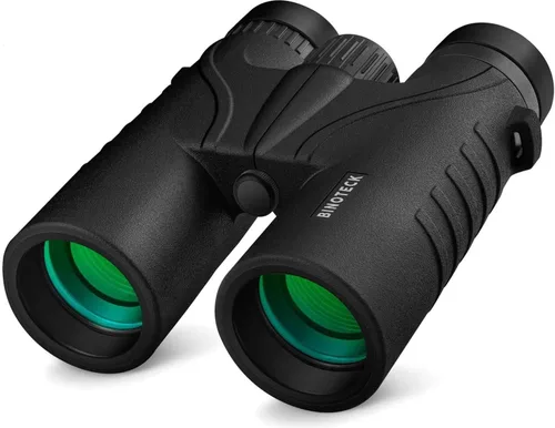 Prismáticos de 10 x 42 para adultos, binoculares profesionales de alta definición BAK4 con lente de prisma para observación de aves, caza, viajes,