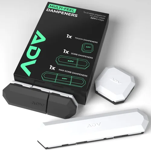 Miniatura 19 de ADV Tennis Amortiguador con tacto personalizado, paquete de 3, amortiguador de raqueta para reducir la vibración, aliviar los síntomas de lesiones