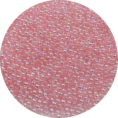 Miniatura 73 de 2000 cuentas redondas acrílicas de 0.157 pulgadas (0.157 in), cuentas espaciadoras de colores AB con agujero para bricolaje, pulseras, collares