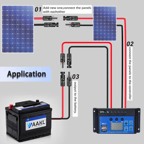 Miniatura 4 de Cable de extensión solar de 30 pies 10 AWG (6 mm²), cable de alimentación solar, cable macho hembra, calibre 30 pies, cable de 30 A para techo