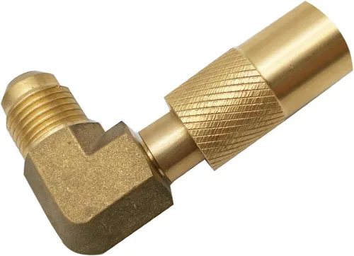 Miniatura 3 de MENSI Adaptador de codo de propano con manguera de extensión de propano macho de 3/8 pulgadas para parrilla de campamento Blackstone de 17 pulgadas