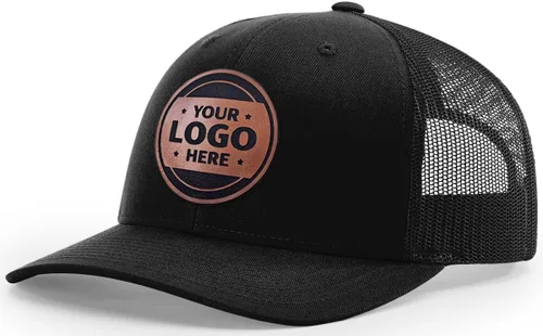 Miniatura 43 de Sombrero de parche de cuero de camionero personalizado grabado con láser