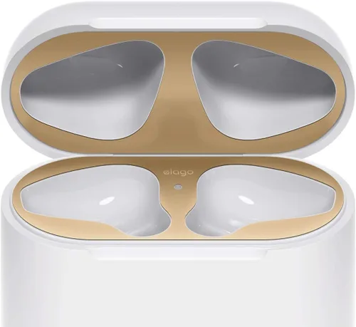 Miniatura 9 de elago – Protector antipolvo para AirPods (chapado en oro de 18 quilates, protege los AirPods de restos de hierro y metal, aspecto lujoso)