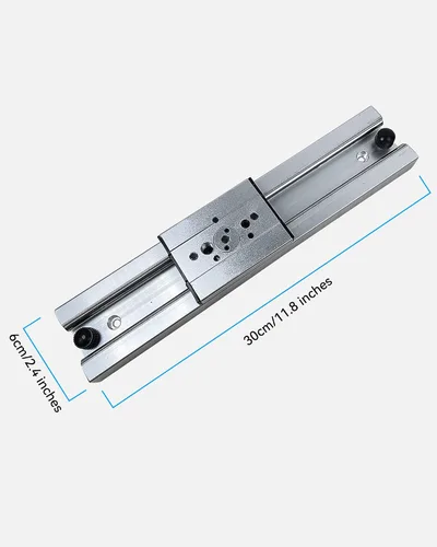 Miniatura 3 de Base de riel deslizante para microscopio estéreo, riel deslizante móvil para soporte de microscopio, base universal de escritorio para soporte