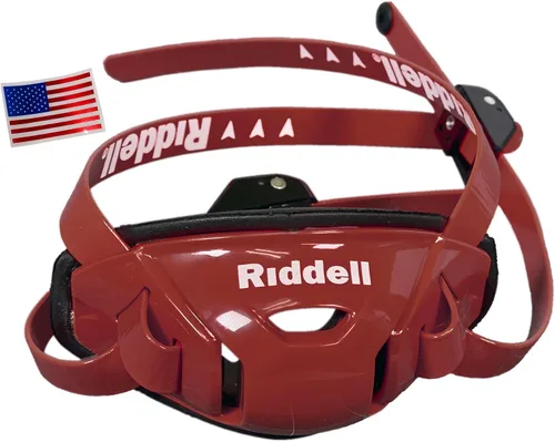 Miniatura 12 de Riddell SpeedFlex Hard Cup Cam-Loc Chinstrap + calcomanía para casco de la bandera de Estados Unidos