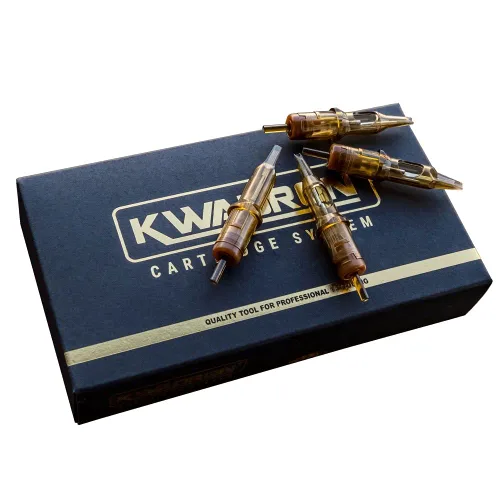 Kwadron Cartucho de Aguja para Tatuaje, Caja de 20, Delineadores Redondos de Conicidad Larga - 5 Delineadores Redondos de Conicidad Larga - 35/5RLLT