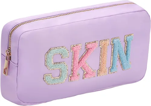 Miniatura 17 de Bolsa de maquillaje de viaje cosmética bolsa de maquillaje de aseo Orgnizer para mujeres, Sacos transparentes de color rosa intenso, Internacional