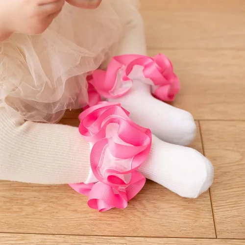 Miniatura 5 de TWINKLING AT DOWN Girls Socks Lace Princess Socks Ruffle Princess Dress Lace Socks For newbornsbabiestoddlerslittle Girls
