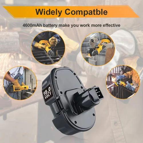 Miniatura 7 de Paquete de 2 herramientas eléctricas inalámbricas de 4.8Ah DC9096 Ni-MH compatibles con batería Dewalt de 18 V DC9099 DC9098 DW9099
