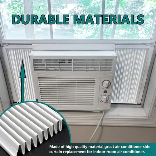 Miniatura 4 de Daisypower Kit de cortina de paneles laterales de aire acondicionado de ventana con marco, panel lateral de aislamiento de CA para ventanas